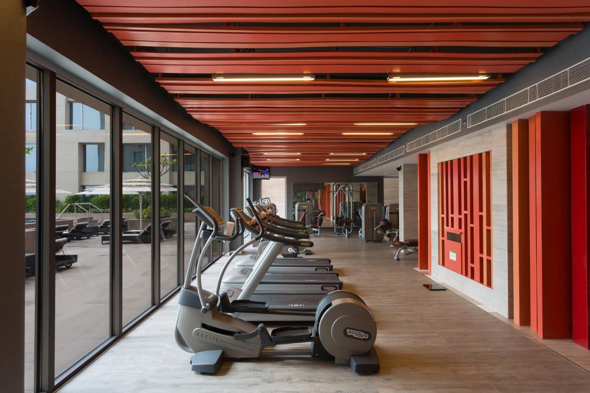 Holiday Inn New Delhi Aerocity By Ihg Exterior foto The gym at the hotel